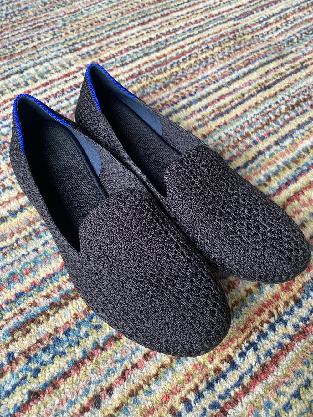 Rothy's Round Toe Loafers in Black 9.5